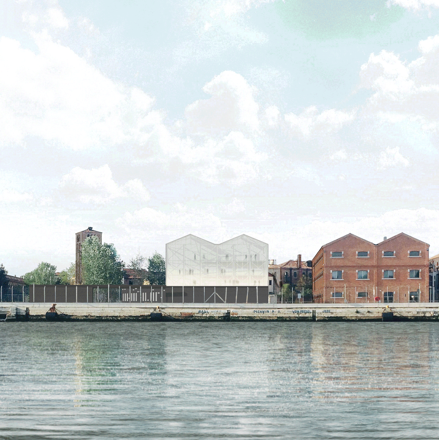 Vista esterna dell’edificio verso San Nicolò dei Mendicoli